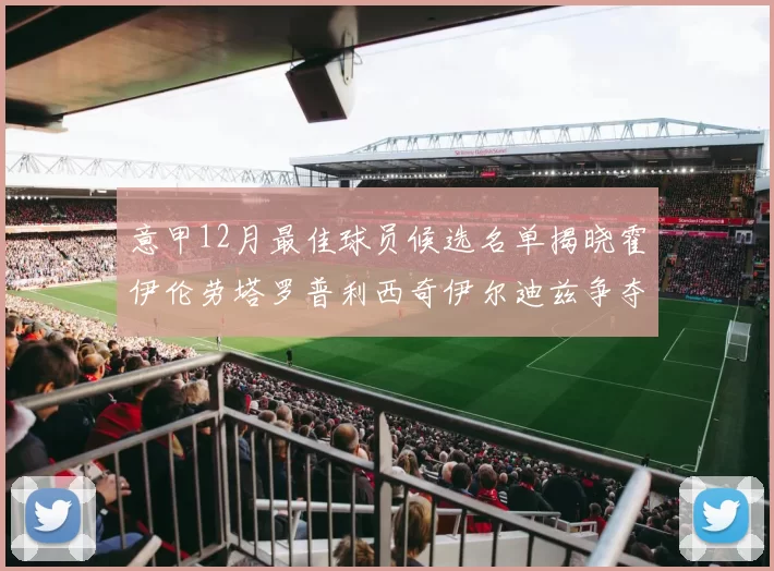 意甲12月最佳球员候选名单揭晓霍伊伦劳塔罗普利西奇伊尔迪兹争夺荣誉
